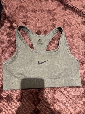 Nike Gray Racerback Dri-FIT Sports Bra
